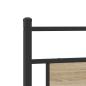 Preview: Bettgestell ohne Matratze Sonoma-Eiche 193x203 cm Holzwerkstoff