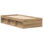 Preview: Bettgestell ohne Matratze Artisan-Eiche 100x200cm Holzwerkstoff