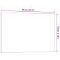 Preview: Magnettafel Wandmontage Weiß 40x30 cm Hartglas
