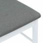 Preview: Esszimmerstühle mit Kissen 2 Stk. Weiß Massivholz Gummibaum