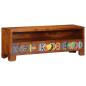 Preview: TV-Schrank Mehrfarbig 110x30x40 cm Massivholz Akazie
