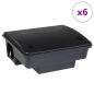 Preview: Mausefallen 6 Stk. Schwarz 23x19x9,5 cm