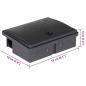 Preview: Mausefallen 20 Stk. Schwarz 13x10x4 cm