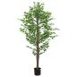 Preview: ARDEBO.de - Ficusbaum Künstlich 1260 Blätter 200 cm Grün