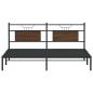 Preview: Bettgestell ohne Matratze Braun Eichen-Optik 183x203 cm