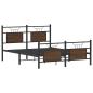 Preview: Bettgestell ohne Matratze Braun Eiche 137x190 cm Holzwerkstoff