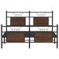 Preview: Bettgestell ohne Matratze Braun Eiche 137x190 cm Holzwerkstoff