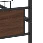 Preview: Bettgestell ohne Matratze Braun Eiche 137x190 cm Holzwerkstoff