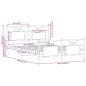 Preview: Bettgestell ohne Matratze Braun Eiche 137x190 cm Holzwerkstoff