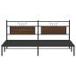 Preview: Bettgestell ohne Matratze Braun Eichen-Optik 193x203 cm