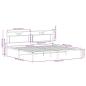 Preview: Bettgestell ohne Matratze Braun Eichen-Optik 193x203 cm