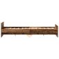 Preview: ARDEBO.de - Bettgestell ohne Matratze Altholz-Optik 160x200cm Holzwerkstoff