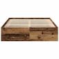Preview: Bettgestell ohne Matratze Altholz-Optik 160x200cm Holzwerkstoff