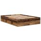 Preview: Bettgestell ohne Matratze Altholz-Optik 160x200cm Holzwerkstoff