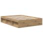 Preview: Bettgestell ohne Matratze Artisan-Eiche 140x190cm Holzwerkstoff