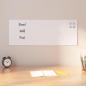 Preview: ARDEBO.de - Magnettafel Wandmontage Weiß 80x30 cm Hartglas