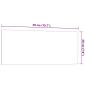 Preview: Magnettafel Wandmontage Weiß 50x20 cm Hartglas
