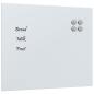 Preview: Magnettafel Wandmontage Weiß 60x50 cm Hartglas
