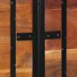 Preview: Kopfteil 180 cm Altholz Massivholz und Eisen