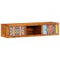 Preview: ARDEBO.de - TV-Wandschrank Mehrfarbig 100x30x22 cm Massivholz Akazie
