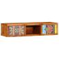 Preview: TV-Wandschrank Mehrfarbig 100x30x22 cm Massivholz Akazie