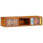 Preview: TV-Wandschrank Mehrfarbig 100x30x22 cm Massivholz Akazie