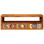 Preview: TV-Wandschrank Mehrfarbig 90x30x30 cm Massivholz Akazie