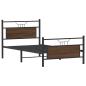 Preview: Bettgestell ohne Matratze Braun Eiche 100x200 cm Holzwerkstoff