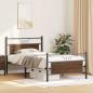 Preview: Bettgestell ohne Matratze Braun Eiche 100x200 cm Holzwerkstoff