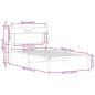 Preview: Bettgestell ohne Matratze Braun Eiche 100x190 cm Holzwerkstoff