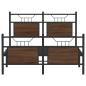 Preview: Bettgestell ohne Matratze Braun Eiche 120x190 cm Holzwerkstoff