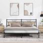 Preview: ARDEBO.de - Bettgestell ohne Matratze Sonoma-Eiche 200x200 cm Holzwerkstoff