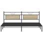 Preview: Bettgestell ohne Matratze Sonoma-Eiche 200x200 cm Holzwerkstoff