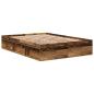 Preview: Bettgestell ohne Matratze Altholz-Optik 120x200cm Holzwerkstoff