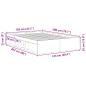 Preview: Bettgestell ohne Matratze Altholz-Optik 120x200cm Holzwerkstoff