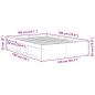 Preview: Bettgestell ohne Matratze Altholz-Optik 140x190cm Holzwerkstoff