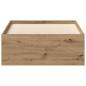 Preview: Bettgestell ohne Matratze Artisan-Eiche 90x200cm Holzwerkstoff