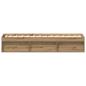 Preview: Bettgestell ohne Matratze Artisan-Eiche 90x200cm Holzwerkstoff