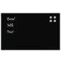Preview: Magnettafel Wandmontage Schwarz 80x50 cm Hartglas