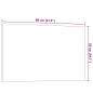 Preview: Magnettafel Wandmontage Schwarz 80x50 cm Hartglas