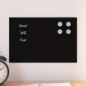 Preview: ARDEBO.de - Magnettafel Wandmontage Schwarz 30x20 cm Hartglas
