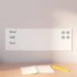Preview: ARDEBO.de - Magnettafel Wandmontage Weiß 60x20 cm Hartglas