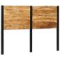 Preview: ARDEBO.de - Kopfteil 140 cm Massivholz Akazie und Eisen
