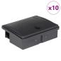 Preview: Mausefallen 10 Stk. Schwarz 13x10x4 cm
