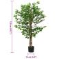 Preview: Ficusbaum Künstlich 788 Blätter 120 cm Grün