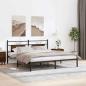 Preview: Bettgestell ohne Matratze Braun Eichen-Optik 183x213 cm