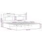 Preview: Bettgestell ohne Matratze Braun Eichen-Optik 183x213 cm