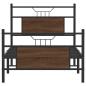 Preview: Bettgestell ohne Matratze Braun Eiche 80x200 cm Holzwerkstoff