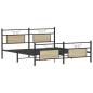 Preview: Metallbett ohne Matratze Sonoma-Eiche 160x200 cm