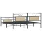 Preview: Metallbett ohne Matratze Sonoma-Eiche 160x200 cm